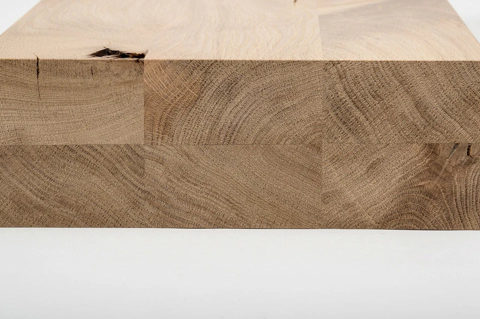 Glulam oak beam Rustic 80x240 mm untreated, square timber, solid wood