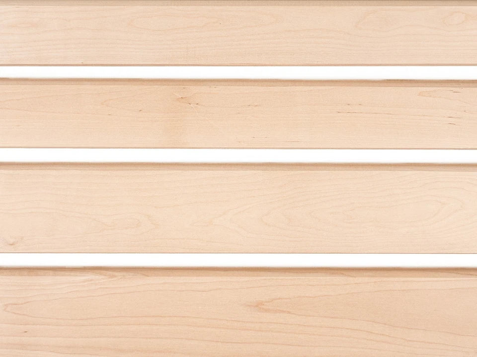 Solid Skirting Board Birch A/B 24x100mm Hard wax oil Natural white 2000 mm with radius 20mm